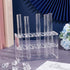 OLYCRAFT Clear Acrylic Test Tube Rack, 1.8x5.5x3.5 Inch, 12 Sockets Test Tube Display Stand for 10ml Test Tube
