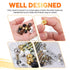 Rustark 70Pcs 7 M5 Colors Cap Nut Assortment Kit Ceiling Lamp Screw Nut Lamp Shade Screw Caps Lamp Knob Nuts Ceiling