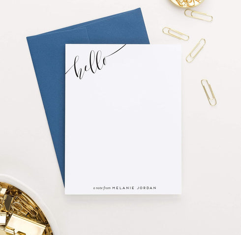 Set, Calligraphy Personalized Stationery Personalized Note cards, Stationery for women, Stationary for women, Your