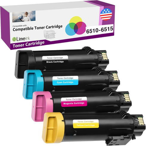Limeink Compatible Toner Cartridge Replacement for Xerox 6515 Phaser 6510 Workcentre 6515 106r03480 106r03478 (Black