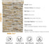 15.7''x354'' 3D VEELIKE Slate Brick Wallpaper Peel and Stick Vintage Faux Brick Contact Paper for Dollhouse Fireplace