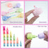Dotbengc 4 Pack 20 Cute Mini Highlighter Pens, Pcs Stackable Marker Pens, Small Midliners Stationary Markers Pastel