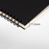 DSTELIN 9 inch x 6 inch Blank Spiral Notebook, Soft Cover, 160 Pages / 80 Sheets, Black Sketch Book
