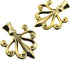 Lind Kitchen 2PCS 68.7x57.8mm Classic Pattern Lampshade Top Caps Lamp Finials Cover Table Light Metal Decorative Cap