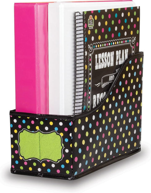Teacher Created Resources 20784 Multicolor Chalkboard Brights Book Bin 8" x 5" x 11"