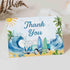 Yuzioey 50 Pack 4x6 Summer Surfing Thank You Cards, Wave Beach Thank You Notes with Matching Envelopes & Stickers