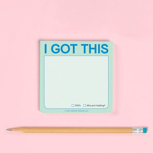 Knock Knock I Got This Sticky Note, Pastel Version, 3 x 3 Inches, Pack of 8