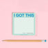 Knock Knock I Got This Sticky Note, Pastel Version, 3 x 3 Inches, Pack of 8