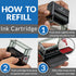 Medium Self Inking Rubber Stamp (Red Ink) - All Sales Final No Refunds No Exchanges