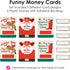 Set 6 Big Dot of Happiness Christmas Cowboy Money Holders for Cash, DIY Assorted Western Santa Party Cash Holder Gift