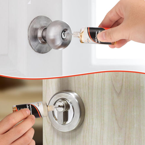 4.4oz 3.4oz 1oz Lock and Hinge Lubricant-Squeaky Lock Fix & Garage Door Lube with Spray & Precision Oiler for Locks