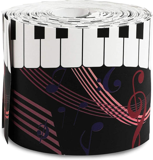 Bulletin Board Borders for Classroom, Musical Designs (6 Designs, 78 Pieces)