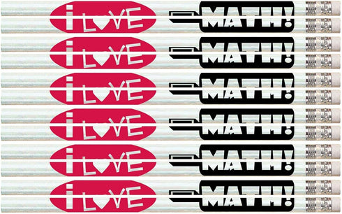 Express Pencils D1431 I Love Math: 36 Qty Package of School Pencils