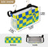 SyXIOP Buffalo Plaid Check Yellow Blue Green Gradient Bedside Storage Organizer Table Cabinet Storage Organizer