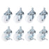 PATIKIL 1.5 Inch Stem Casters Wheels, Wire Shelf Caster M8 Threaded Swivel