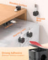 XOVRAETH 6Pack (1s Cable Organizer Clips, Magnetic Cable Holder Lock), Strong Adhesive Wire Management for Desk
