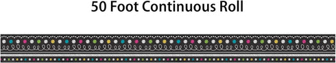 Teacher Created Resources Straight Rolled Trim Border/Trimmer Set, Multicolor, 8947