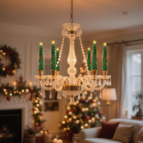 2 BOSONER Christmas Tree Candles for Home: Pcs Flameless Taper Candle Lights Battery Operated with Remote and Timer
