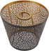 LICAEVEY E26 E27 Bulb 15 13 19 cm, Hollow Carved Metal Lamp Shade, Base Compatible, Detachable Cylindrical Hollow Out