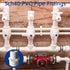 10Pcs PVC Male Adapter Pipe Fitting, 1 inch NPT Male Thread Connector for Plumbing Water Line