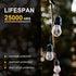 3V Bulbs S14 E26 Bulbs, 1W 100LM 2700K, 15-Pack, Visther DC Low Voltage Solar String Light Replacement, Waterproof LED