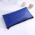 Zipper Bank Bags, 4-Pack PU Leather Cash & Coin Pouch with Zipper (Blue)