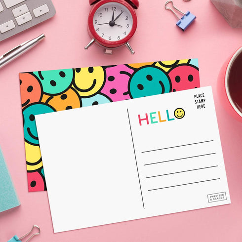 Sweetzer & Orange Hello Postcards Pack, 60 Greeting Slips, 4x6 Gratitude for Kids & Adults