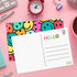 Sweetzer & Orange Hello Postcards Pack, 60 Greeting Slips, 4x6 Gratitude for Kids & Adults