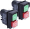 2X Electric On Off Switch, IP55 Red and Green Button 250V for Belle Minimix Cement Mixer Replacement