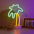 Summer ENUOLI Coconut Palm tree Neon Signs LED Battery Operated USB Powered Neon Light with Holder Base for Party