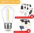 Mlambert LED String Light Bulbs, Shatterproof Outdoor S14 Replacement, Waterproof 1W, 15 Pack