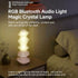 360 ITEFDTUTNE Table Lamp with Bluetooth Speaker, Degree Rotating Wand Bluetooth Customizable Lighting Multicolor