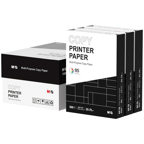 M&G Multipurpose Copy Printer Paper, 8.5 x 11, 20lb, 3 Ream (1500