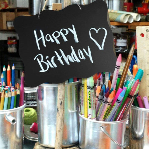 AUSTOR 3 Pack Chalkboard Sign, 8x10 inch Double Sided Erasable Message Board for Wedding, Kitchen, Crafts