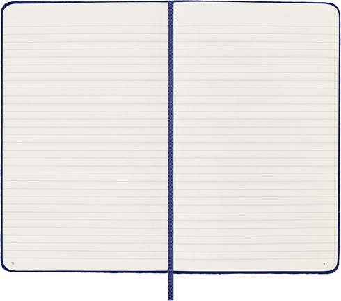 Moleskine Limited Edition Velvet Notebook, Hard Cover, Large (6" x 9"), Ruled/Lined, Iris Purple, 240 Pages
