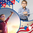 Leinuosen 72 Pieces American Flag Pen Bulk, USA Patriotic Themed Gel Ink Pens for Home School Office Supplies