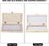 Biology Glass Prepared Microscope Slides with Wooden Storage Box Case