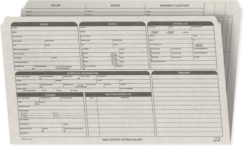 NextDayLabels Real Estate Listing Folder, Pre-Printed on Durable Card Stock, Pack of 25