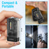V10 365nm Light-14 BORUIT Small Powerful Keychain Flashlight with UV Red Green Blue Light,High Lumens USB C