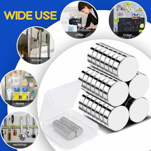 35 Pcs Strong Neodymium Magnets, Tiny Small Round Magnets for Whiteboard, Heavy Duty Rare Earth Magnets for Crafts and