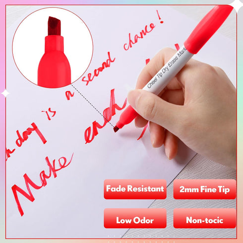 Sepamoon 240 Pack Dry Erase Markers Bulk, Low Odor Chisel Tip Whiteboard Markers for School Office