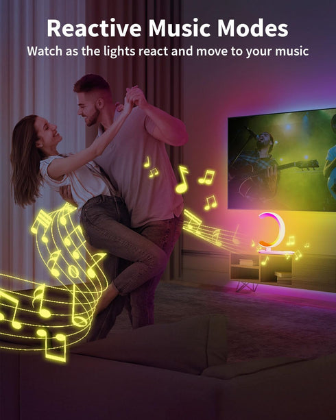 KEIWRLIGHT 4 1 24 16M+ in Bluetooth Speaker Night Light with Wireless Charger, Atmosphere Lamp with Soothing Sounds