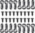 160 Pieces Metal Picture Frames Turn Button Fasteners with Screws for Photos and Crafts
