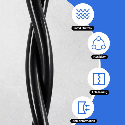 10 3/16" 9/32" Food Grade Silicone Tube, Flexible Silicone Tubing, Feet Length High Temp Pure Silicone Hose for Home