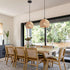 9.8inch Rattan Pendant Lights with Hand-Woven Shade Rattan Light Fixures BohoChandelier Ceiling,Wicker Pendant Lighting