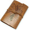 EvZ Vintage Dark Brown PU Leather Cover Loose Leaf Blank Notebook, 7 Inches Journal Diary Gift