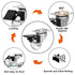 1.5 inch Clear Swivel Caster Wheels, Transparent Polyurethane Rolling Castors for Furniture Cabinet, Ottoman