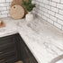 Matte Beige/Silver Marble Contact Paper, Textured Beige Granite Peel and Stick Wallpaper for Waterproof Kitchen Table