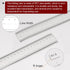 Film Flexible Ruler 100cm 0.1mm Scale with R Angle & Width Lines Transparent PET Plastic Folding Straight Ruler