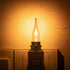 12 Pack Bulbs 0.7W=7W C22T E12 Bulbs 7 Bulbs 2200K LED Vintage Candelabra Night Lights Edison Mini Candle Filament